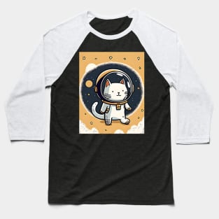 Catronaut Cat Astronaut Deep In Space Cosmic Cat Science Baseball T-Shirt